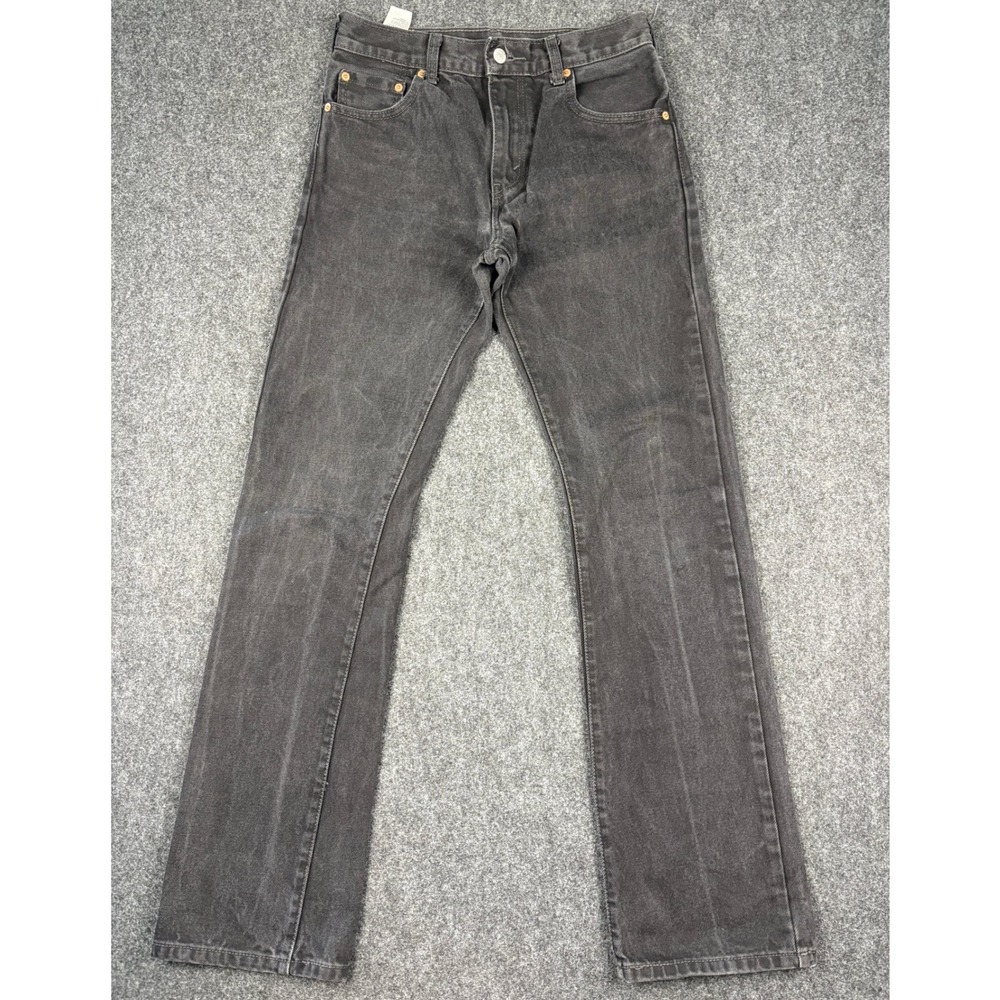 Levis 517 Bootcut Jeans Mens 29x34 Faded Black Denim (28x33) Slim Western
